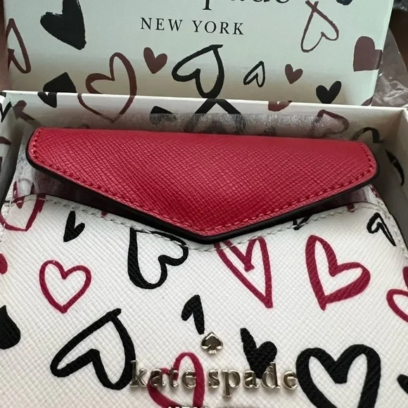 🆕kate spade Staci Scribble Heart Boxed Wallet Card Set $239::NWT:: - Picture 7 of 12